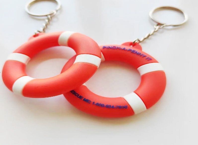 KCH027 MINI LIFEBUOY KEYCHAIN