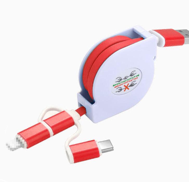 CH004 3 in 1 retractable charging cable
