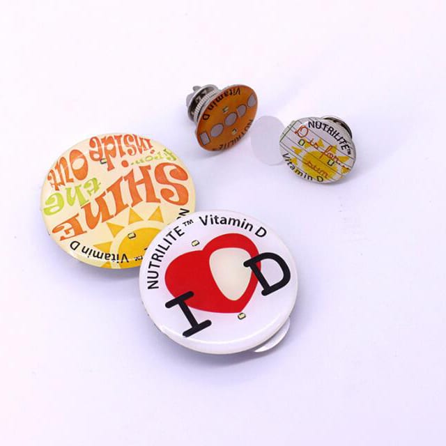 FLA028 epoxy LED flashing badge