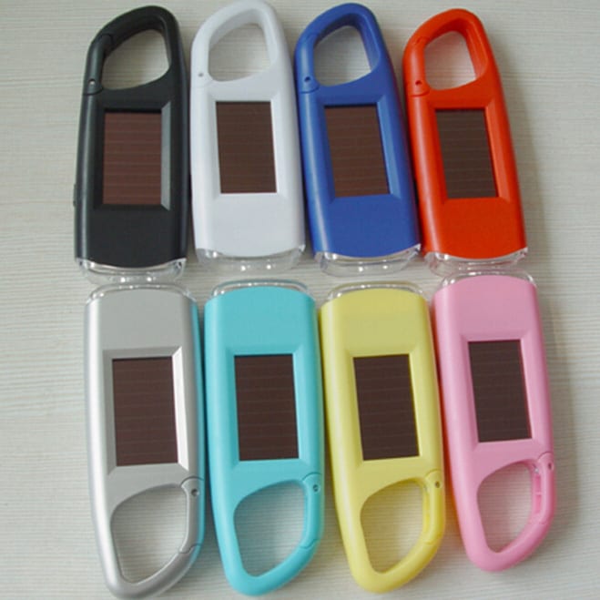LT0014 carabiner solor charge flashlight