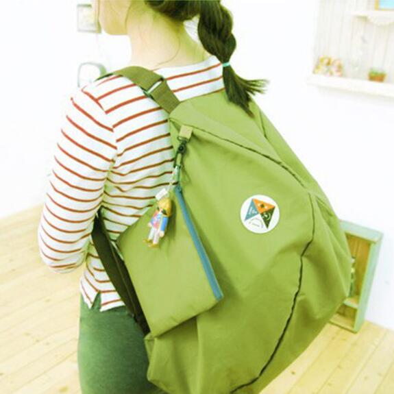 BAG019 Foldable backpack to cross-body bag