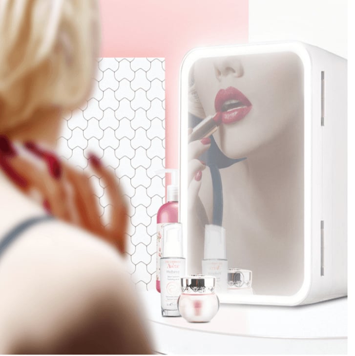 BEA006 8L makeup fridge with mirror