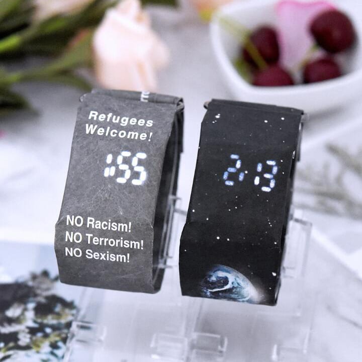 WA0114 Hot 2018 waterproof paper watch
