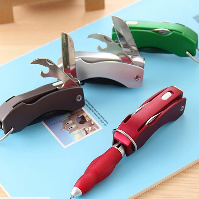 OS0024 Multi-functionalpen with Army knife LED light