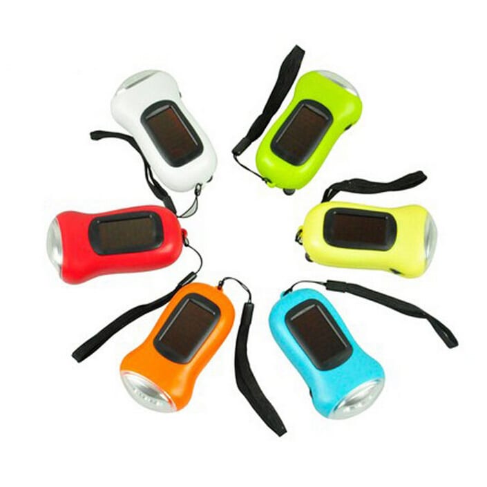 LT0013 solar energy charge and hand crank flashlight