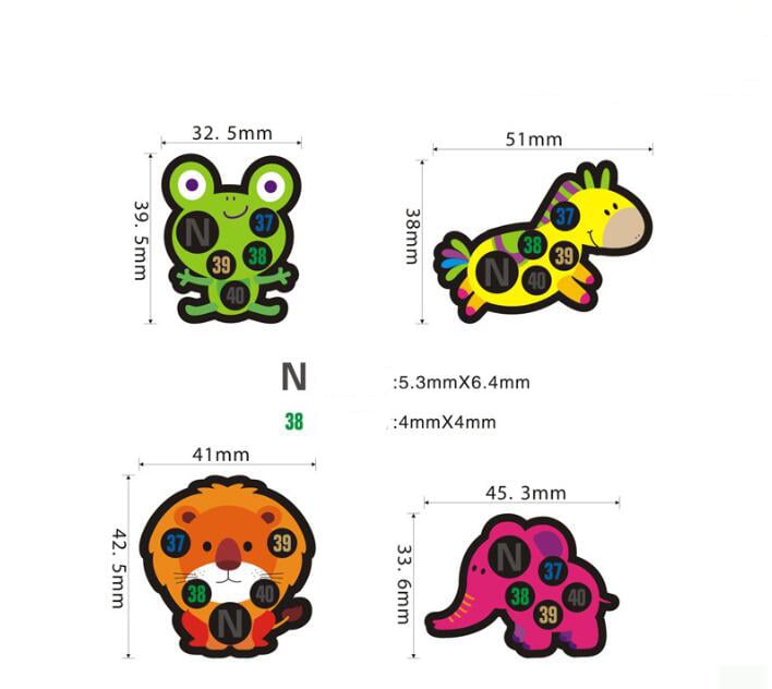 HH0048-A Baby forehead temperature variation color-changing   thermometer