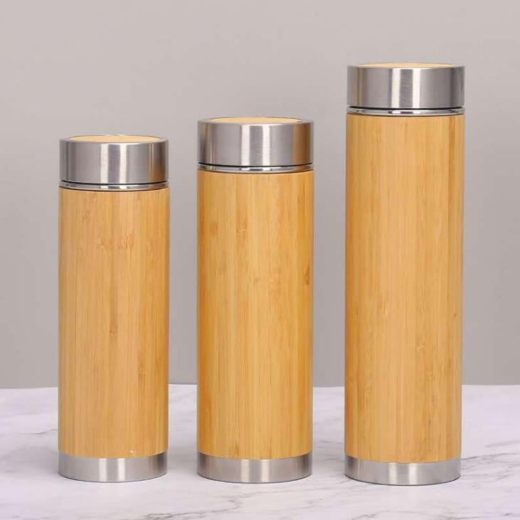 VC008 bamboo stainless steel vacuum cup