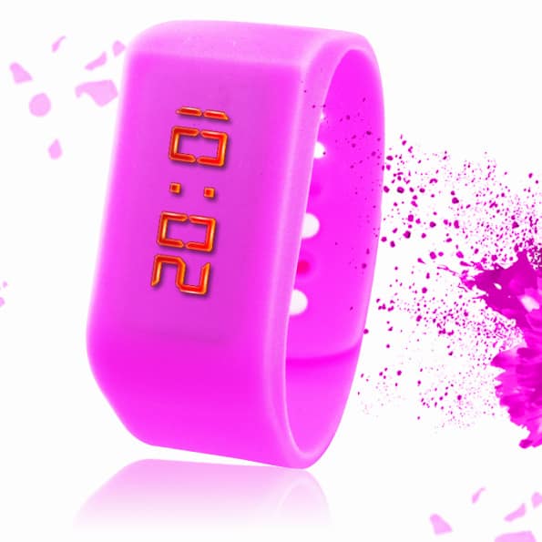 WA0013-D LED Touch control water resistant luminous watch