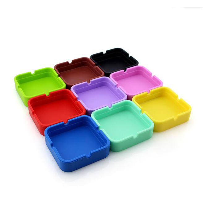 SO013 silicone square ashtray