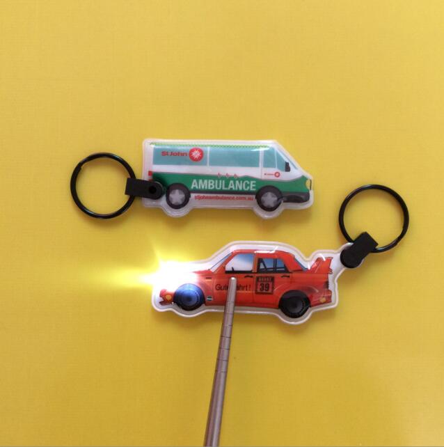KCH004-1 PVC led light keychain