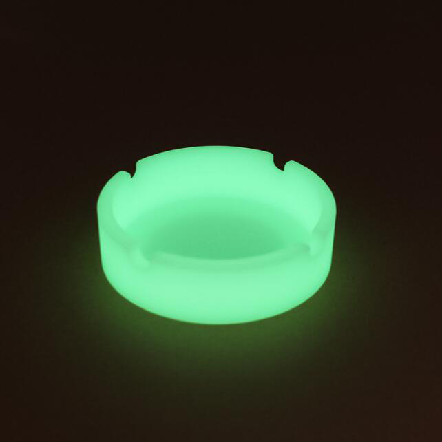 SO014 silicone luminous round ashtray