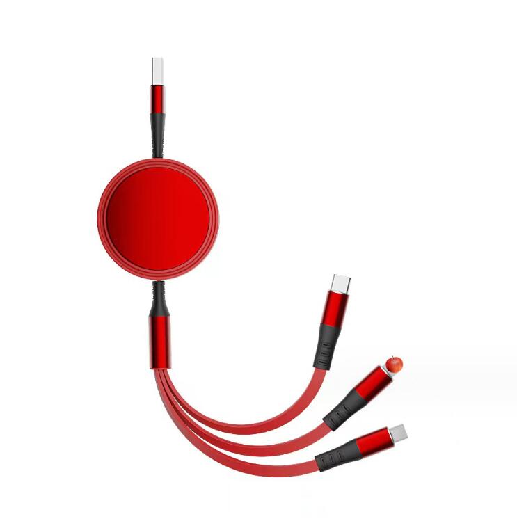 CH031 copper wire 3in1 charging cable