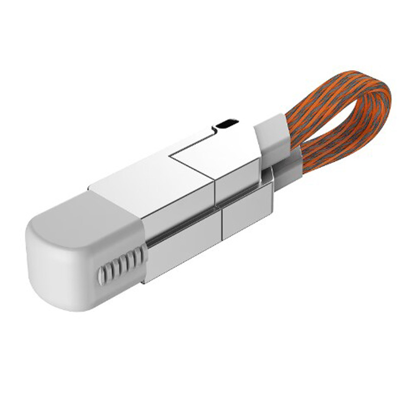 CH039 Multi Charging Cable Magnetic Keyring