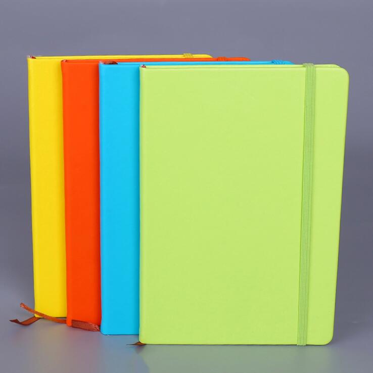 PU notebook with elastic band