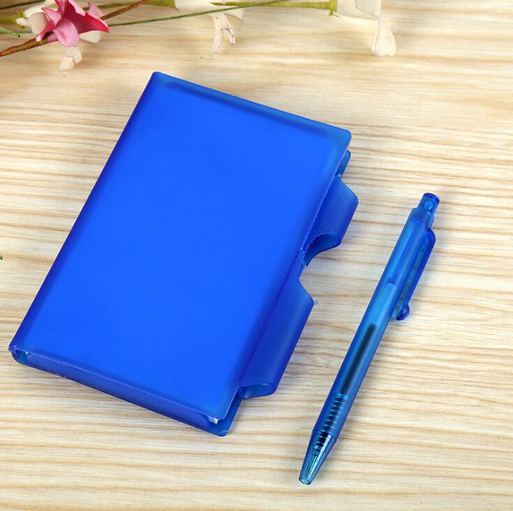 NOB011 plastic notebook with pen